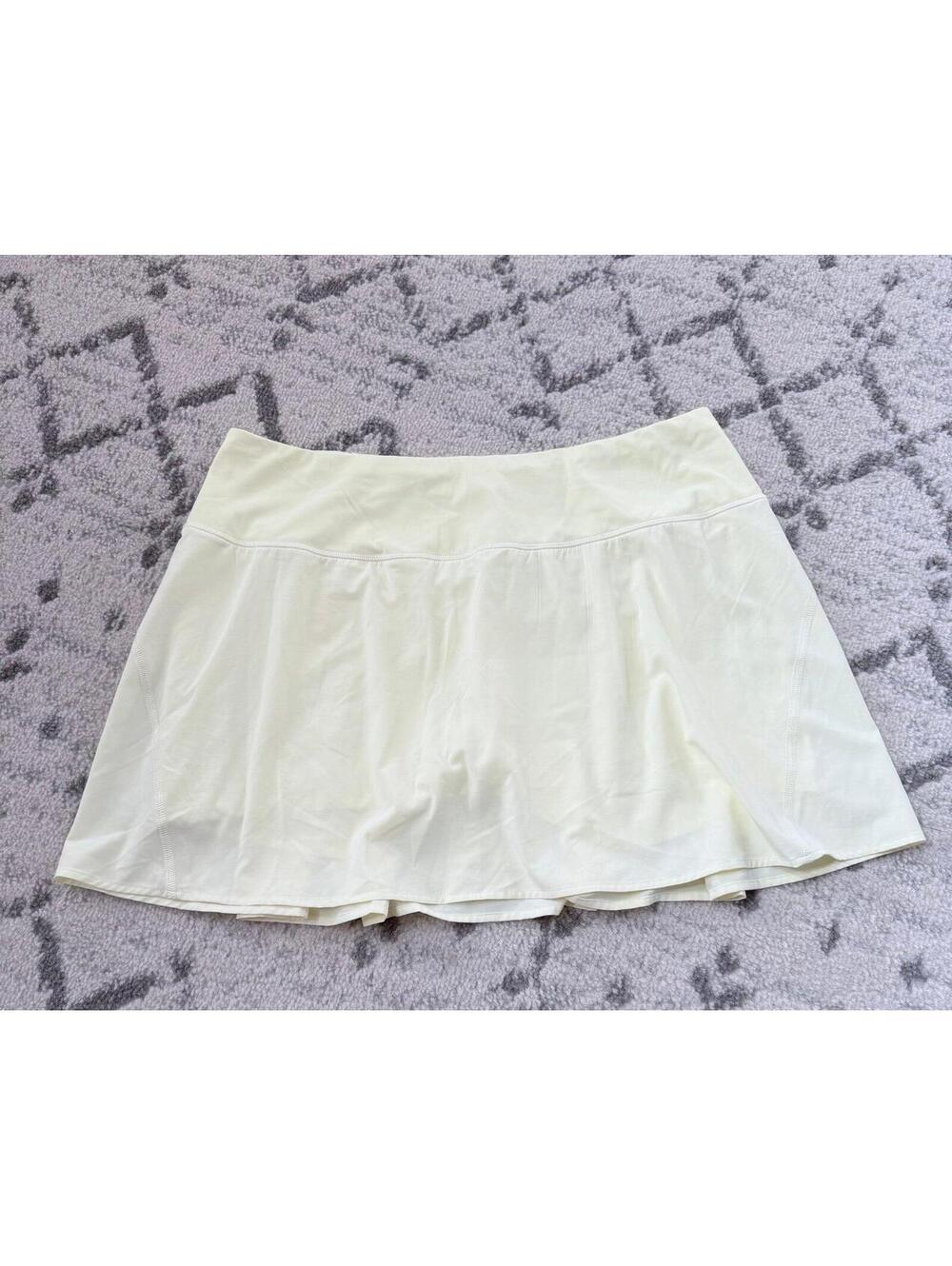 NWT CALIA by Carrie Underwood Mid-Rise Performance Skort XL 15” yellow